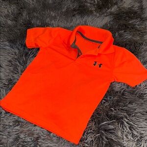 Under Armour Orange Athletic Polo Shirt